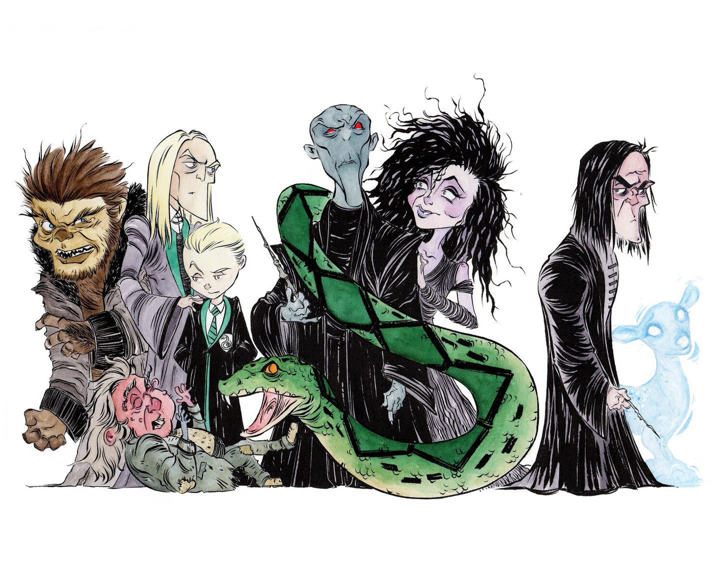 Print (11x14) - Demise Devourers Watercolor