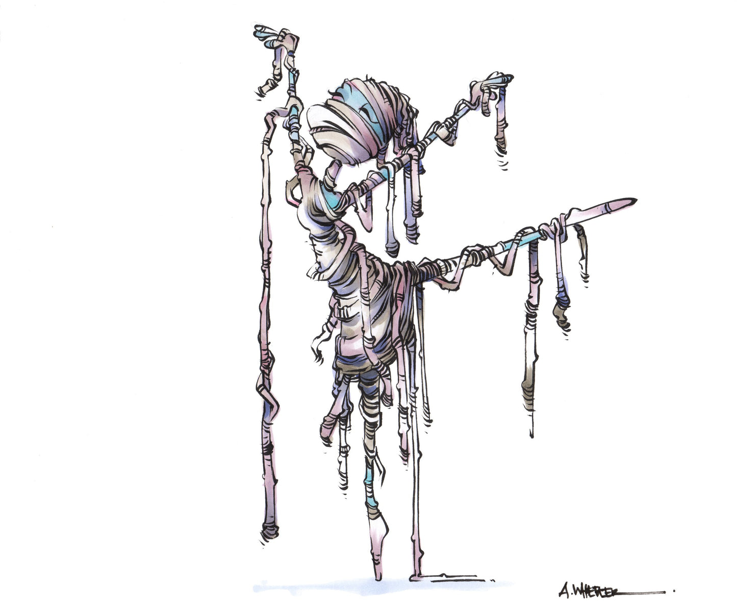 Print (8x10 and 11x14) Mummy Ballerina - Limited Edition