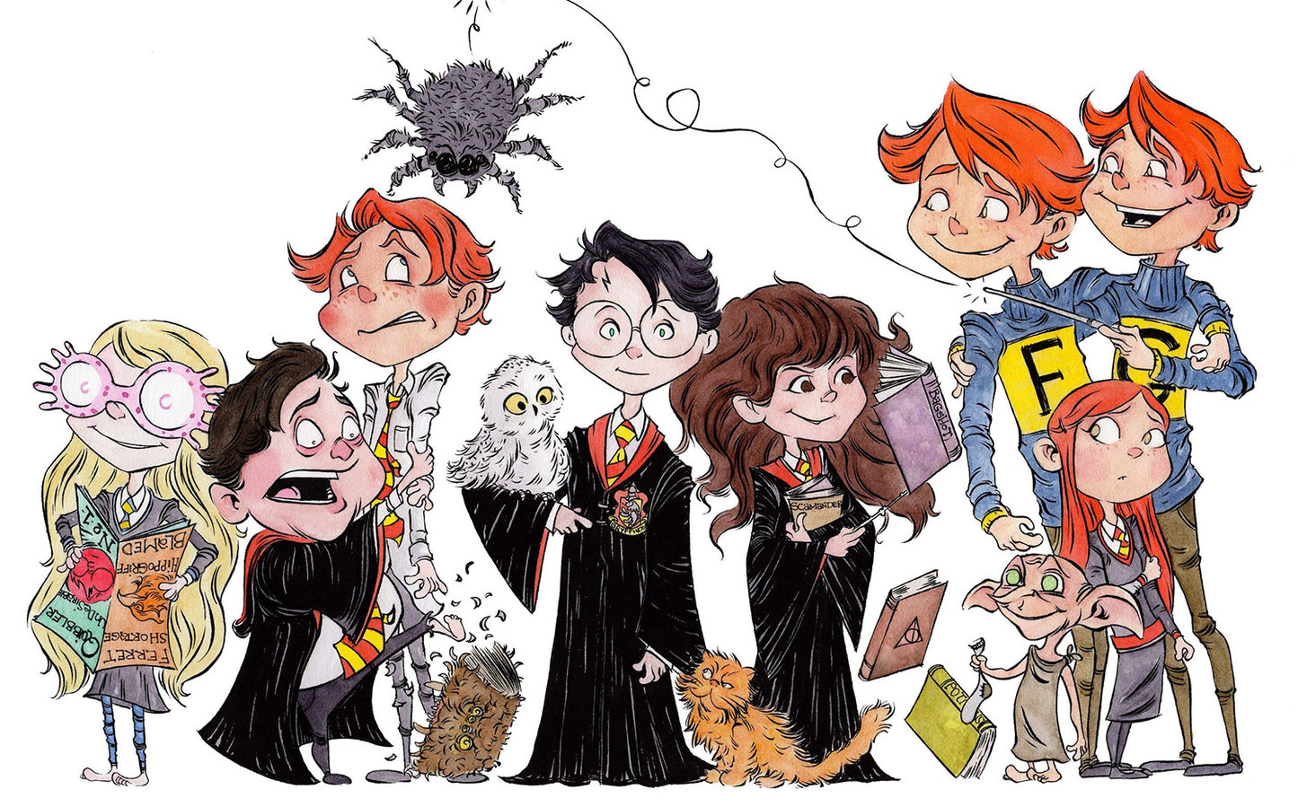 Fine-art print ‘Wise Morfar’s Army’ by Anthony Wheeler — stylised montage of grandfather-figures in military posture at wizarding academy.