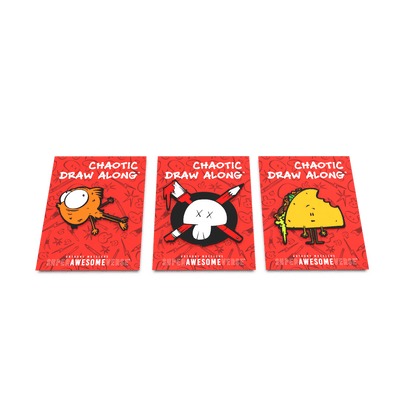 Chaotic Draw Along - Enamel Pins: 3 Pack (1 of each)