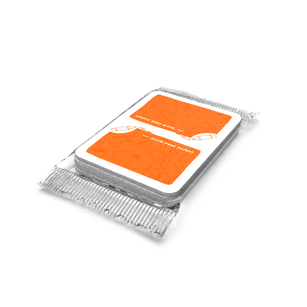 Draw Booster Chaotic Draw Along - Booster Pack (Orange Cards) – Anthony Wheeler Art