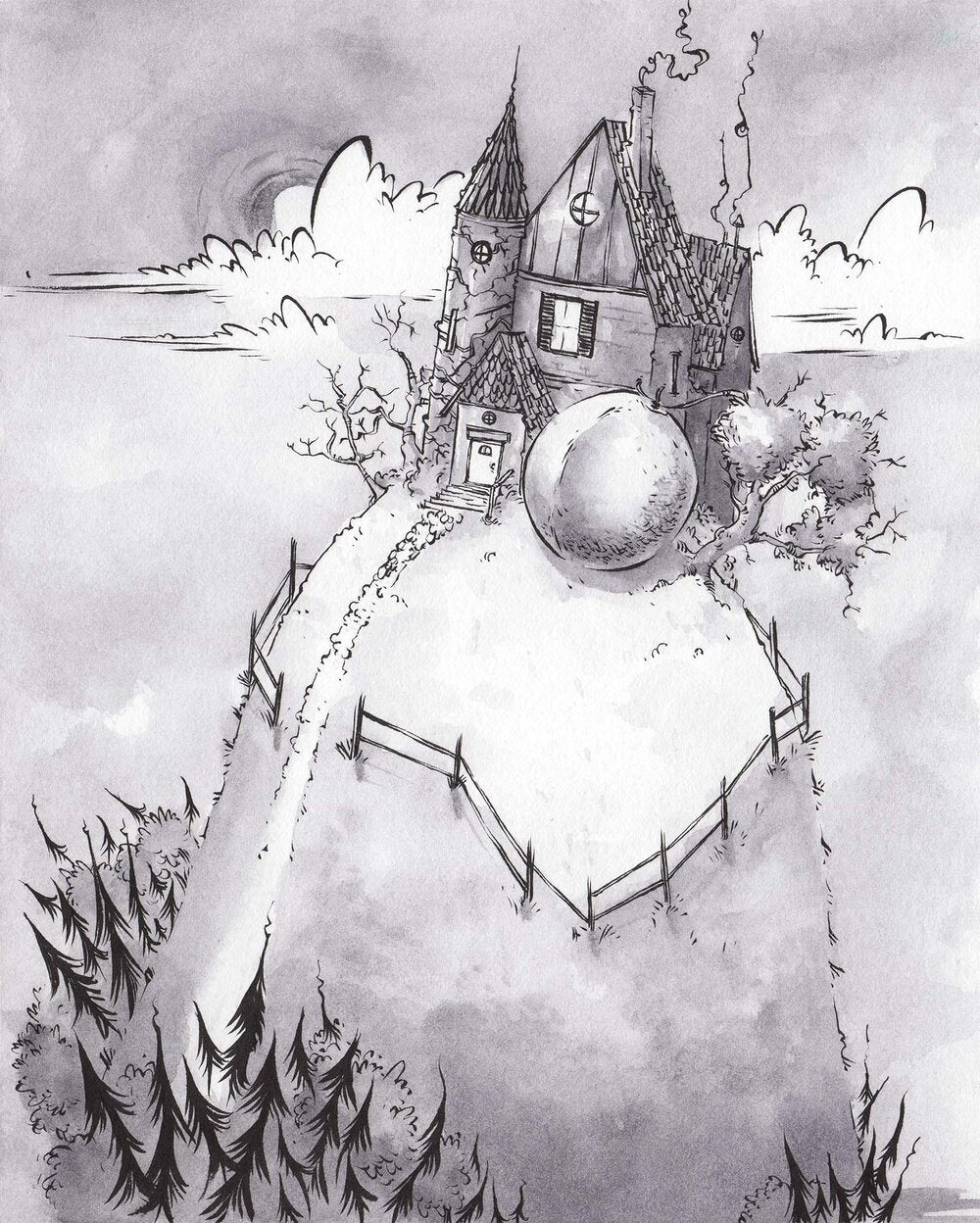 Children’s illustration sample by Anthony Wheeler featuring cheerful animal characters exploring a colorful forest.