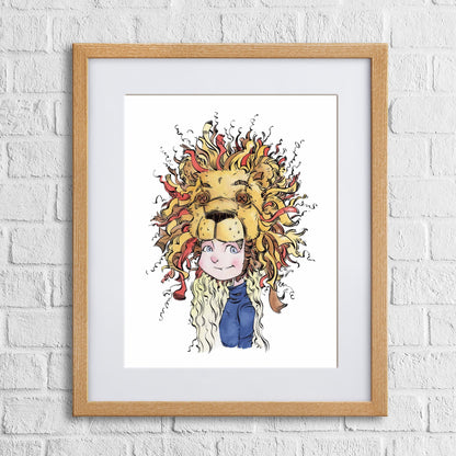 Fine-art print “Wise Morfar’s Army” by Anthony Wheeler — quirky army of grand-father figures (“Morfar”) in stylised illustration, ready for display.