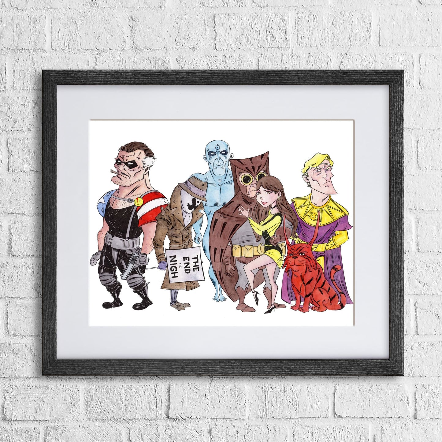 Original art “Pumpkin Blood-Sucker Vampire” by Anthony Wheeler — playful Halloween themed illustration of vampire with pumpkin head, marker & ink on paper.