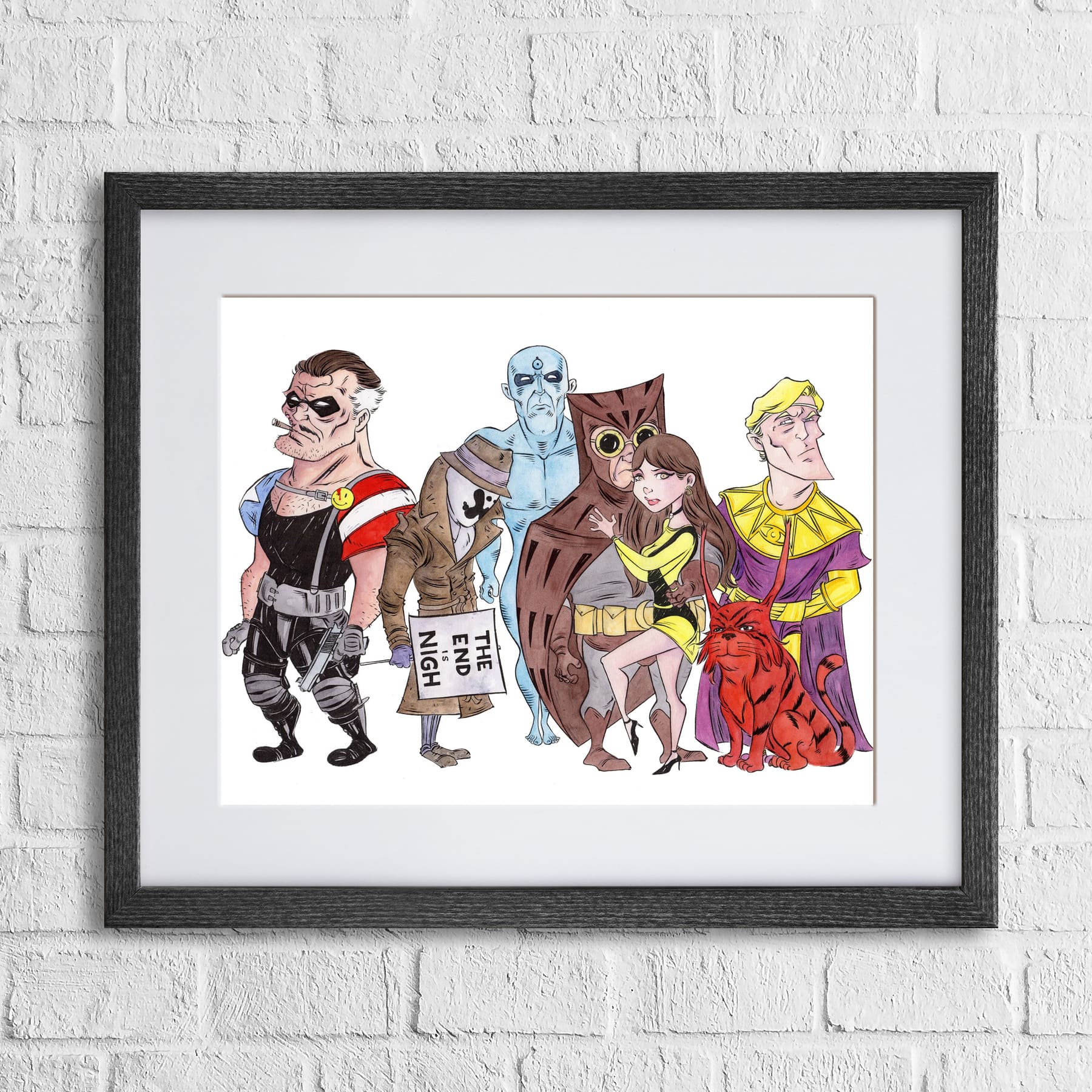 Original art “Pumpkin Blood-Sucker Vampire” by Anthony Wheeler — playful Halloween themed illustration of vampire with pumpkin head, marker & ink on paper.