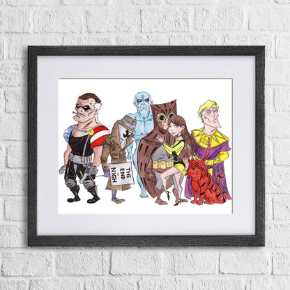 Original art “Pumpkin Blood-Sucker Vampire” by Anthony Wheeler — playful Halloween themed illustration of vampire with pumpkin head, marker & ink on paper.