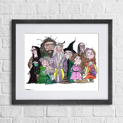 Fine-art print “Sage Stranger” by Anthony Wheeler — mysterious hooded figure in stylised illustration, wise and enigmatic mood, ready for wall art.